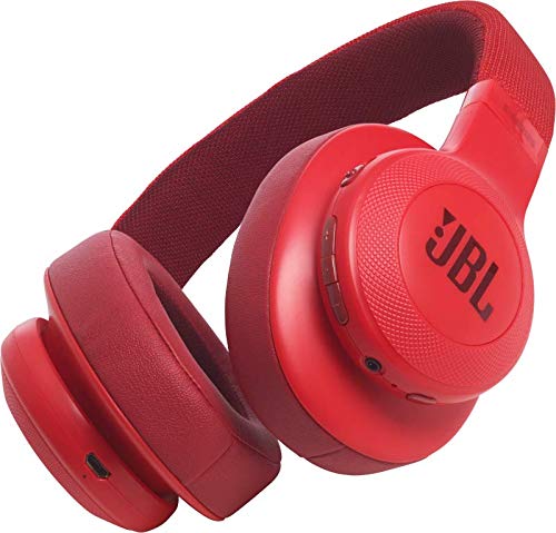 JBL E55BT by Harman Wireless Over-Ear Headphones with Mic (Red) JBL E55BT by Harman Wireless Over-Ear Headphones with Mic (Red)